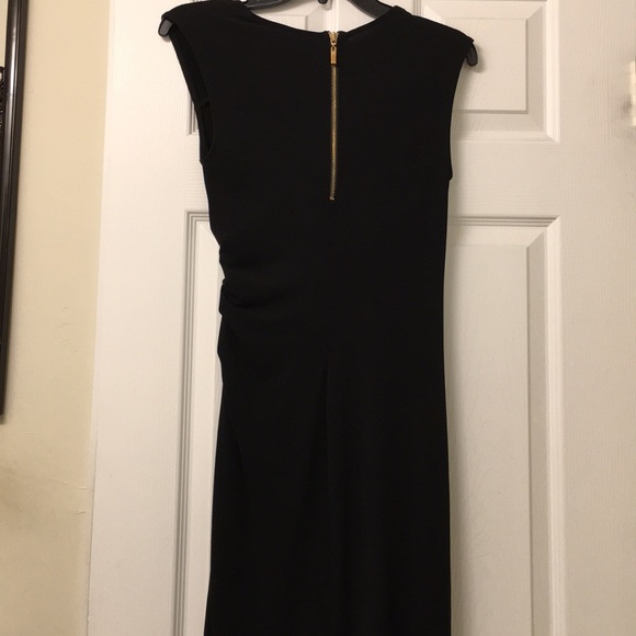 NWOT VICTORIA SECRET Rouched Black Dress - Picture 6 of 7